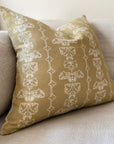 Quill Square Cushion - Hay Yellow