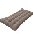 Quilted Kids' Floor Cushion, Brown, 3 Sizes Available