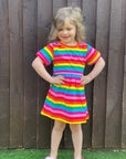 Rainbow Cotton Dress | Baby Toddler Child