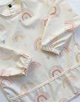 Long Sleeved Baby Bib - Rainbow print