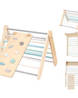 Pastel Climbing Ramp for Playsets and Indoor Fun