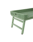 Rattan Breakfast Tray - Green