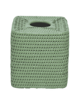 Rattan Tissue Box Cover - Green