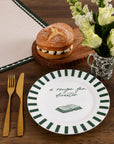 Recipe For Disaster Bone China Plate