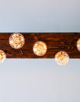 Reclaimed Wooden Beam Chandelier Cluster Pendant Light