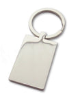 Personalised Rectangle Photo Keyring – Stainless Steel Photo & Text Engraving