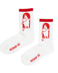 Red and White Cross Cosy Socks for Women