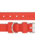 Red Leather Dog Collar