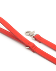Red Leather Dog Lead
