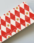 Travel Changing Mat - Red Harlequin