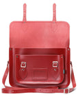 Handmade Leather Satchel - Red