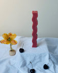 Wavy Pillar Candle