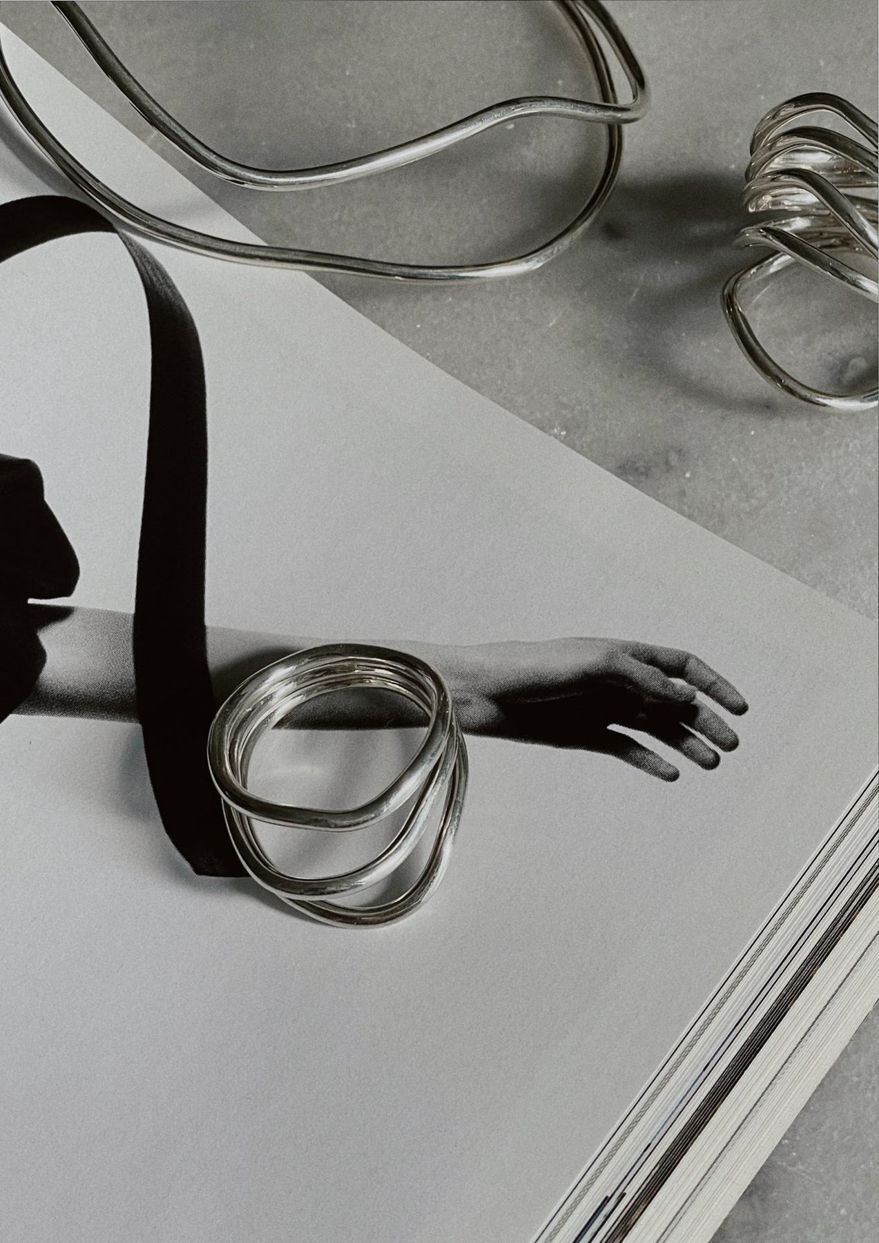 Reef Break Wave Ring in Silver