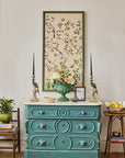 Regal Green Parrot Large Candlestick 39cm