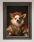 Renaissance Chihuahua Framed Print