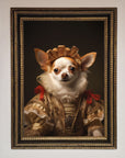 Renaissance Chihuahua Framed Print