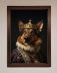 Renaissance German Shepherd Framed Wall Art