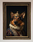 Renaissance German Shepherd Framed Wall Art