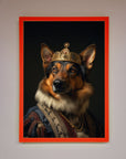 Renaissance German Shepherd Framed Wall Art