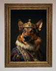 Renaissance German Shepherd Framed Wall Art