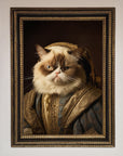 Renaissance Grumpy Cat Framed Print
