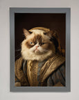 Renaissance Grumpy Cat Framed Print