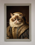 Renaissance Grumpy Cat Framed Print
