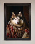 Renaissance Husky Framed Print