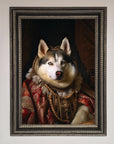 Renaissance Husky Framed Print