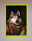 Renaissance Husky Framed Print