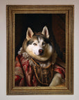 Renaissance Husky Framed Print