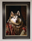 Renaissance Husky Framed Print