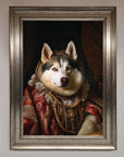 Renaissance Husky Framed Print