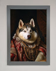 Renaissance Husky Framed Print