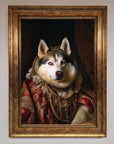 Renaissance Husky Framed Print