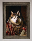 Renaissance Husky Framed Print