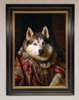 Renaissance Husky Framed Print