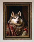 Renaissance Husky Framed Print