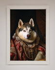Renaissance Husky Framed Print