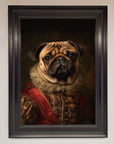 Renaissance Pugs Framed Poster