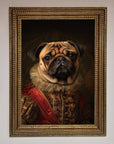 Renaissance Pugs Framed Poster