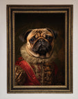 Renaissance Pugs Framed Poster