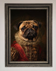 Renaissance Pugs Framed Poster
