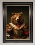 Renaissance Bear Framed Poster