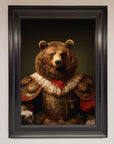 Rennaissance Bear Framed Poster
