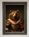Renaissance Bear Framed Poster