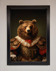 Renaissance Bear Framed Poster