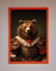 Rennaissance Bear Framed Poster