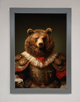Rennaissance Bear Framed Poster