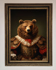 Rennaissance Bear Framed Poster